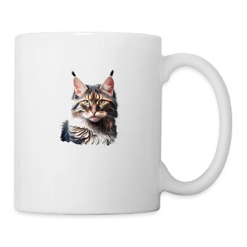 Maine Coon Cat Kitten Cat Owner Male Cat - Mug - white - Right