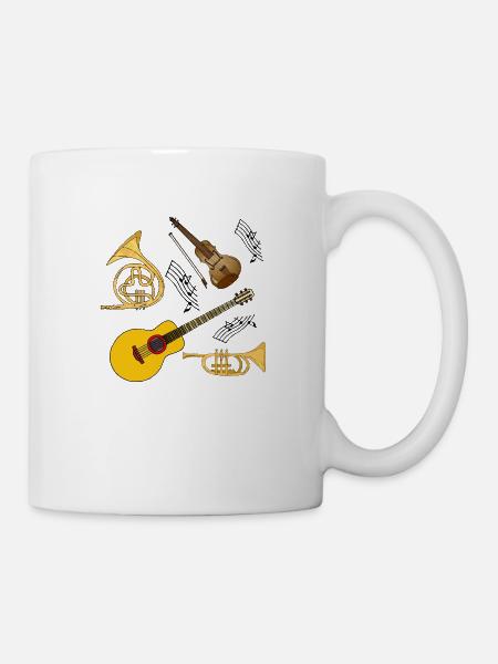 Instruments de musique - Mug blanc - blanc