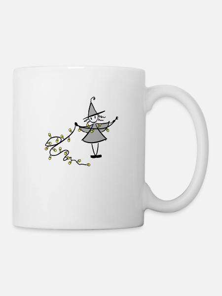 Weihnachtshexe - Tasse - Weiß
