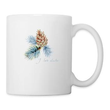 I love winter - Mug - white - Right