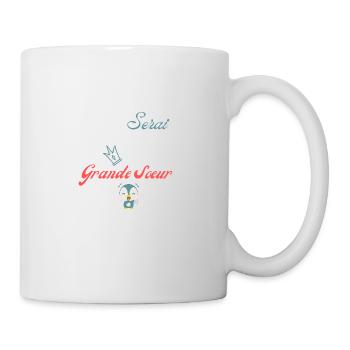 Je serai bientôt grande sœur-annonce grossesse - Mug blanc - blanc - Droite
