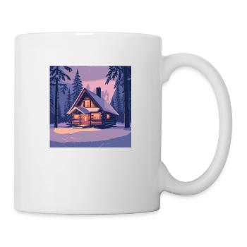 Cabin in the forest - Mug - white - Right