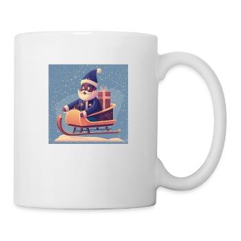Santa‘s Schlitten - Tasse - Weiß - Rechts