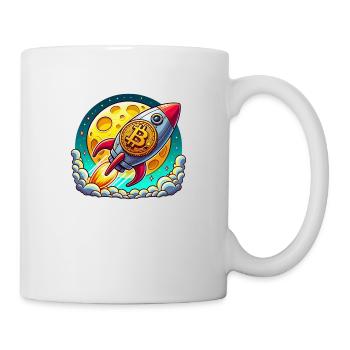 To the Moon! 🚀 Bitcoin Rocket - Mug - white - Right