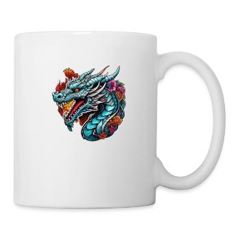 dragon asiatique - japon - chinois - Mug blanc - blanc - Droite