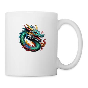dragon asiatique - japon - chinois - Mug blanc - blanc - Droite