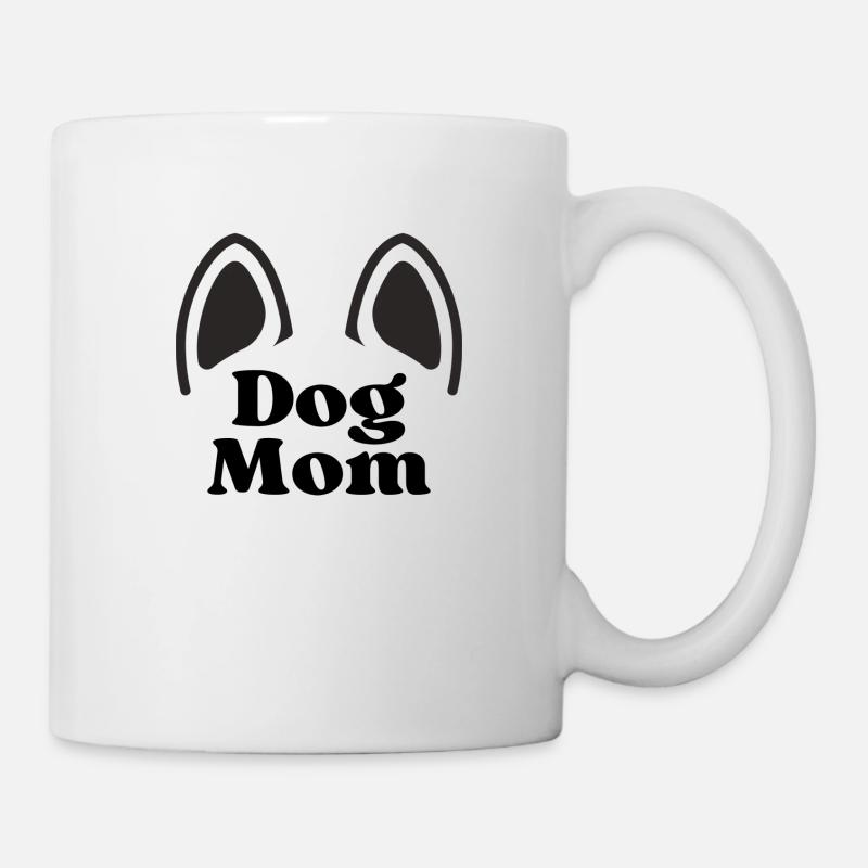 Dog Mom - black - Mug - white