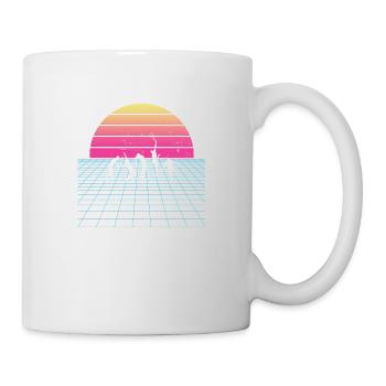 Joueuses de tennis jouant au tennis Tennis masculin - Mug blanc - blanc - Droite