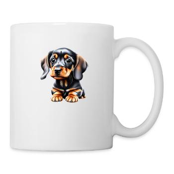 Dachshund Hund Dackelwelpe Hundehalter Hunde - Tasse - Weiß - Rechts