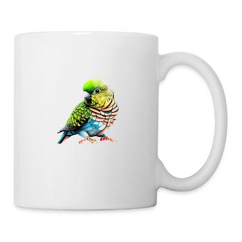 Perruche Bird Propriétaire d’oiseau Calopsitte - Mug blanc - blanc - Droite
