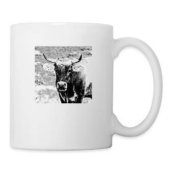 Stier - Tasse - Weiß - Rechts