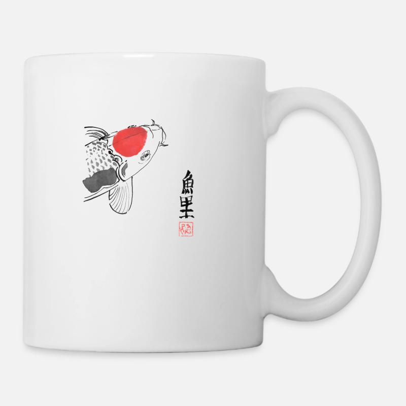 carp koi - Mug blanc - blanc