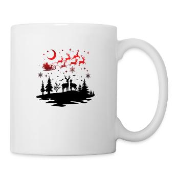 Weihnachten Weihnachtsmann Weihnachtsmann ungezogene Feiertage Winter - Tasse - Weiß - Rechts