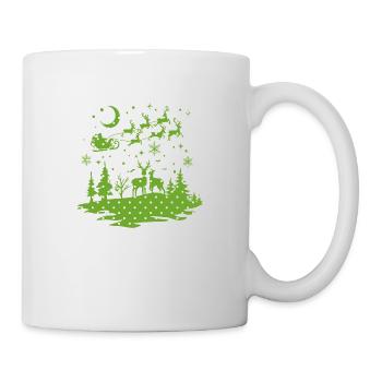 Xmas christmas santa clau naughty holidays winter - Mug - white - Right