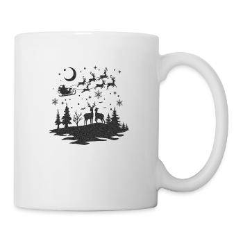 Weihnachten Weihnachtsmann Weihnachtsmann ungezogene Feiertage Winter - Tasse - Weiß - Rechts
