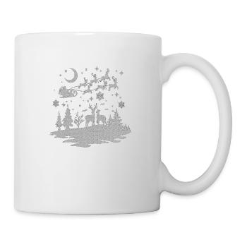 Weihnachten Weihnachtsmann Weihnachtsmann ungezogene Feiertage Winter - Tasse - Weiß - Rechts