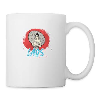 Laos Laote Laoten Mädchen Kleid Lao I Geschenk - Tasse - Weiß - Rechts