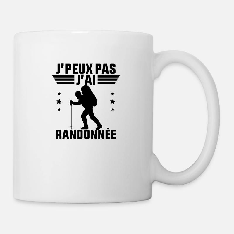 J'Peux Pas J'ai Randonnée Cadeau Rando - Mug blanc - blanc