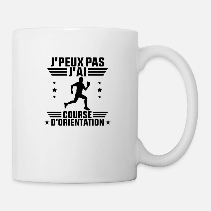 J'Peux Pas J'ai Course D'orientation - Mug blanc - blanc