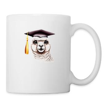 Baccalauréat Diplôme Études supérieures Alpaga - Mug blanc - blanc - Droite