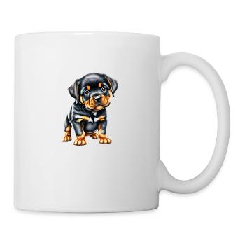 Rottweiler Chien Rottweiler Chiot Chiens Chien Chiot - Mug blanc - blanc - Droite