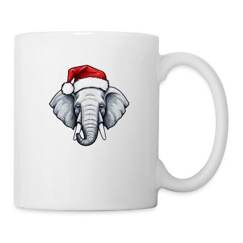 Elephant Head Christmas Xmas - Mug - white - Right
