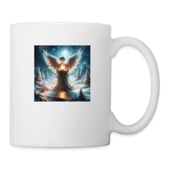 Weihnachtliches Engelsmotiven – Festliche Engel - Tasse - Weiß - Rechts
