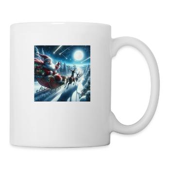 Weihnachtlicher Nikolausdruck - Geschenkidee - Tasse - Weiß - Rechts