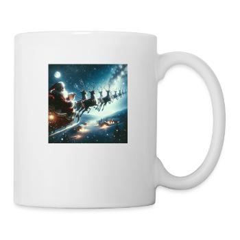 Weihnachtlicher Nikolausdruck - Geschenkidee - Tasse - Weiß - Rechts