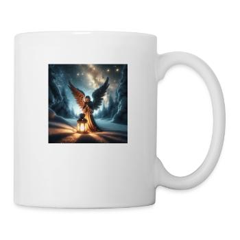 Weihnachtliches Engelsmotiven – Festliche Engel - Tasse - Weiß - Rechts