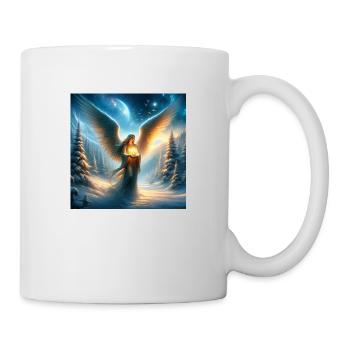 Weihnachtliches Engelsmotiven – Festliche Engel - Tasse - Weiß - Rechts