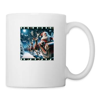 Weihnachtlicher Nikolausdruck - Geschenkidee - Tasse - Weiß - Rechts