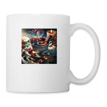 Weihnachtliche Leckereien - Weihnachtsgeschenkidee - Tasse - Weiß - Rechts