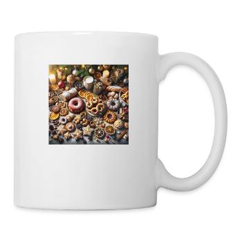 Weihnachtliche Leckereien - Weihnachtsgeschenkidee - Tasse - Weiß - Rechts