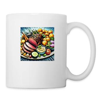 Weihnachtliche Leckereien - Weihnachtsgeschenkidee - Tasse - Weiß - Rechts
