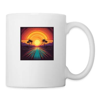 Vintage Vinyl - Tasse - Weiß - Rechts