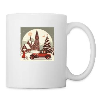 Church in winter - Mug - white - Right