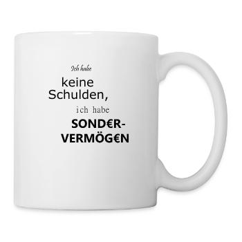 Sondervermögen statt Schulden - Tasse - Weiß - Rechts