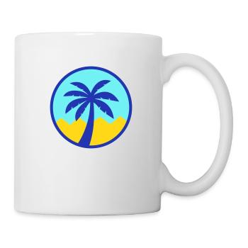 Pyramide de palmiers - Mug blanc - blanc - Droite