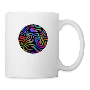 Acid Wave Aesthetic Colors - Mug - white - Right
