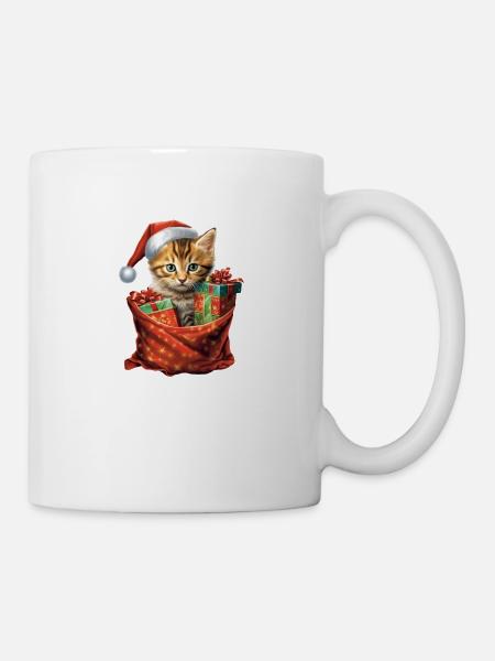 Christmas Kitten 1 - Mug - white