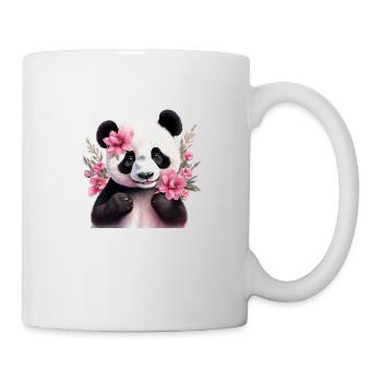 Niedlicher Panda - Tasse - Weiß - Rechts