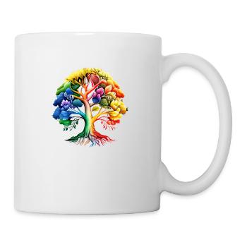 Lebensbaum Keltischer Baum des Lebens Meditation - Tasse - Weiß - Rechts