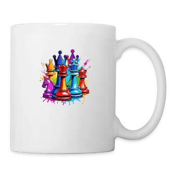 Chess / Pieces / Strategy / Brain Teaser / Nerd - Mug - white - Right
