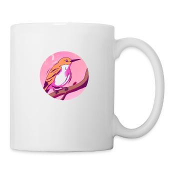 Oiseau d’éveil printanier - Mug blanc - blanc - Droite