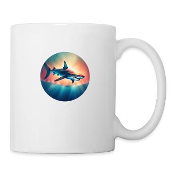 Requin prédateur océanique Requin - Mug blanc - blanc - Droite