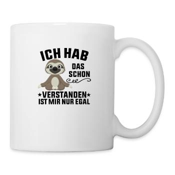 Ist Mir Nur Egal Lustig Spruch - Tasse - Weiß - Rechts