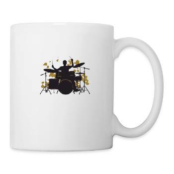 Drums gold - Tasse - Weiß - Rechts