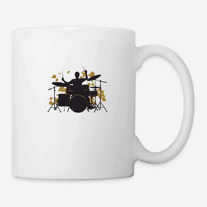 Drums gold - Tasse - Weiß