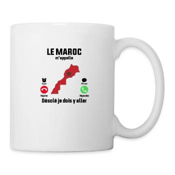 Le Maroc M'appelle désolé Je dois y aller - Mug blanc - blanc - Droite